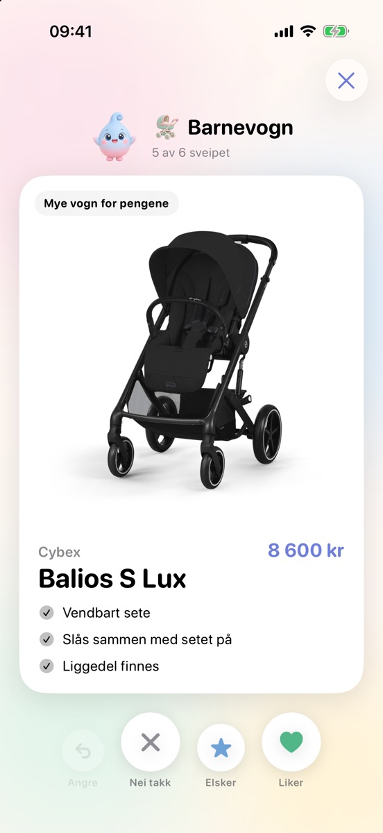Sveip barnevogner i Bebbi