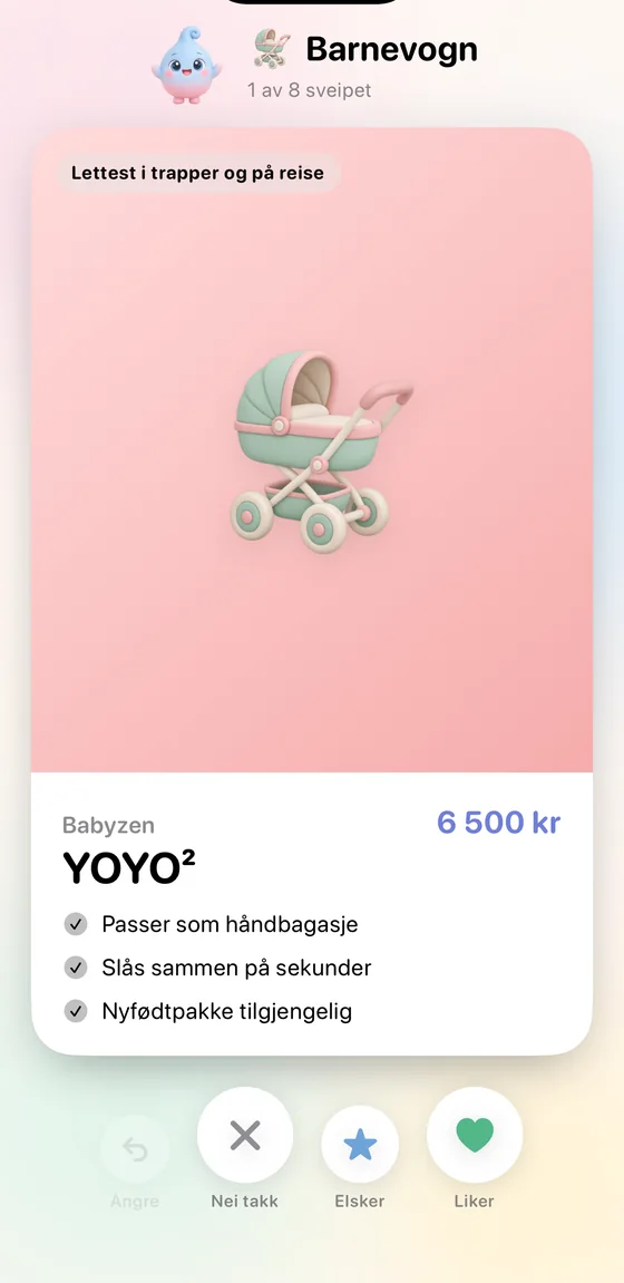 Sveip barnevogner i Bebbi