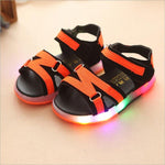 Orange LED sandaler
